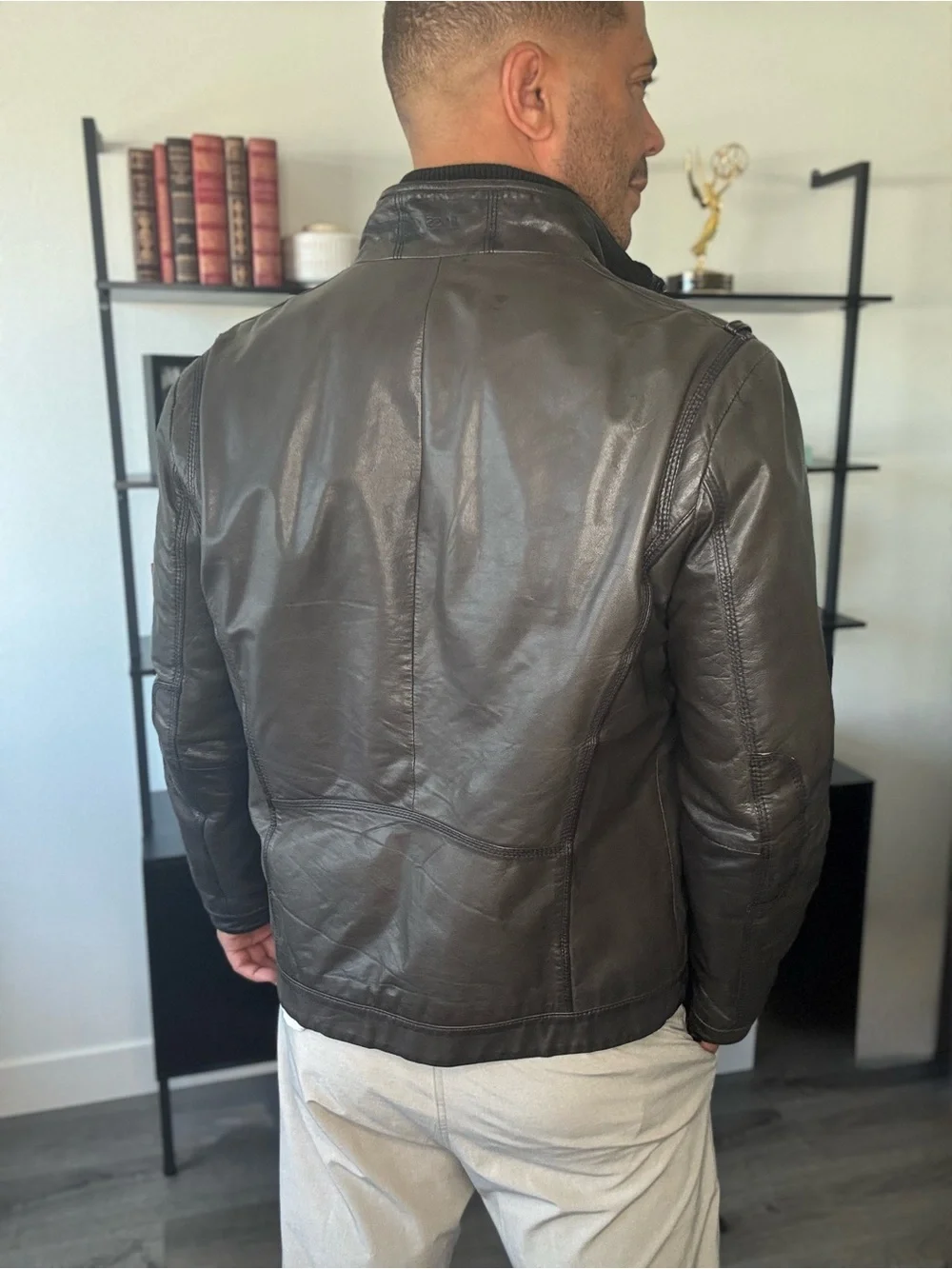 Hugo Boss Men's Lamb Leather Jacket